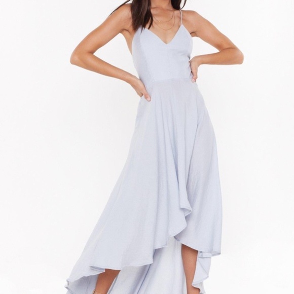 New! Nasty Gal Rule the dance floor dress in Stone - Picture 2 of 16